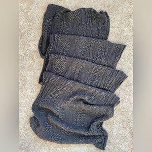 Charcoal Knit Scarf